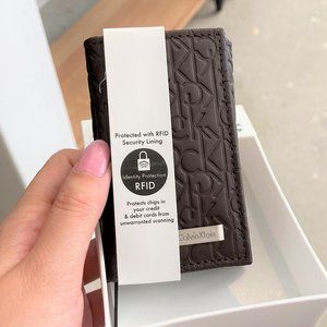 NEW*Calvin Klein Card Case w/Multi Key Rings 74284